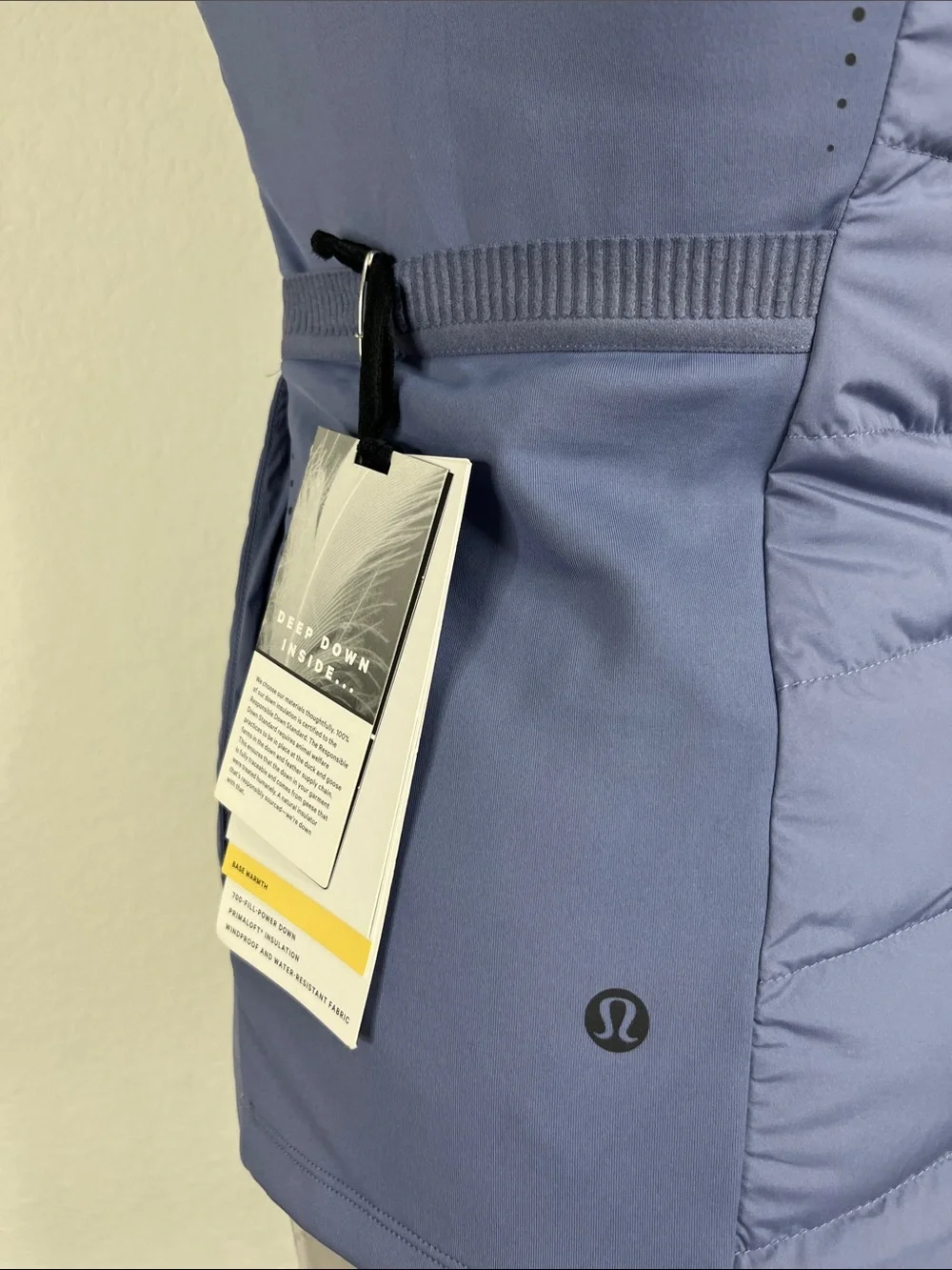 Lululemon Down For It All Down Quilted Running Vest Peri Purple PrimoLodt